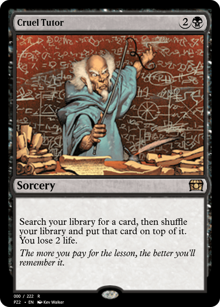 Cruel Tutor (PZ2-65797) - Treasure Chest Foil