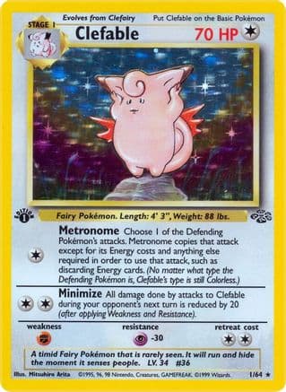 Clefable 001/64 - Jungle 1st Edition Holofoil