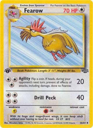 Fearow 036/64 - Jungle 1st Edition