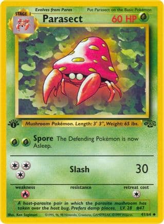 Parasect 041/64 - Jungle 1st Edition