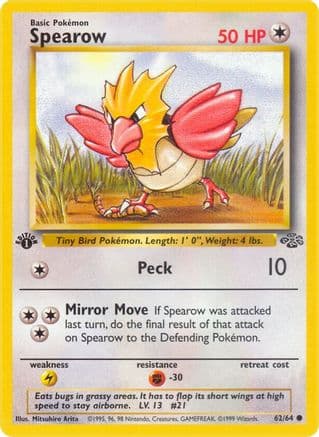 Spearow 062/64 - Jungle 1st Edition