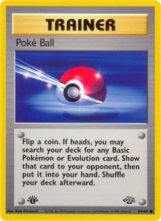 Poke Ball 064/64 - Jungle 1st Edition