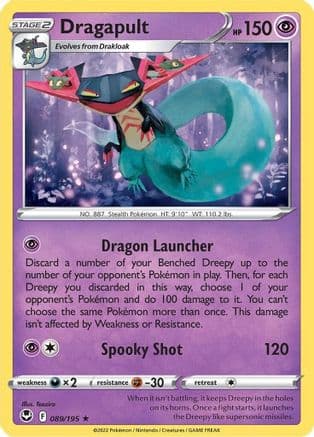 Dragapult 089/195 - SWSH12 Silver Tempest Reverse Holofoil