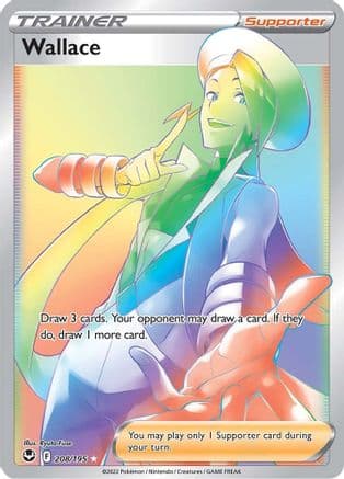 Wallace (Secret) 208/195 - SWSH12 Silver Tempest Holofoil