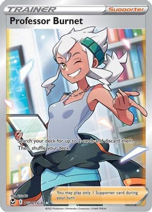Professor Burnet TG26 - Holofoil SWSH12 Silver Tempest Trainer Gallery - Ultra Rare