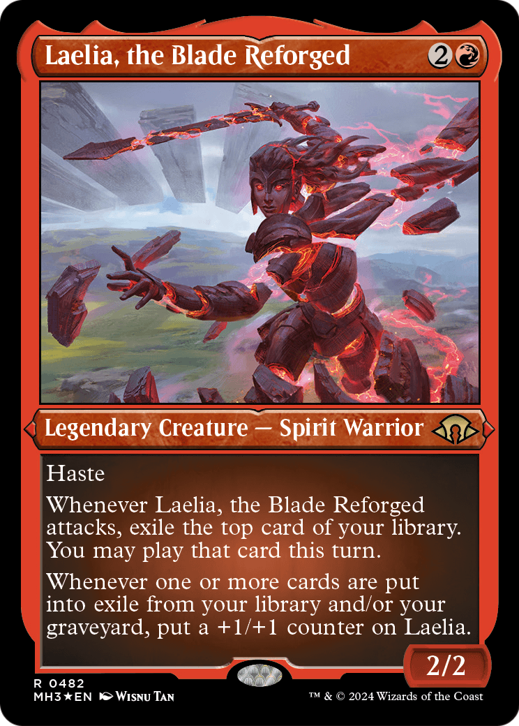 Laelia, the Blade Reforged (MH3-482) - Modern Horizons 3 Etched Foil