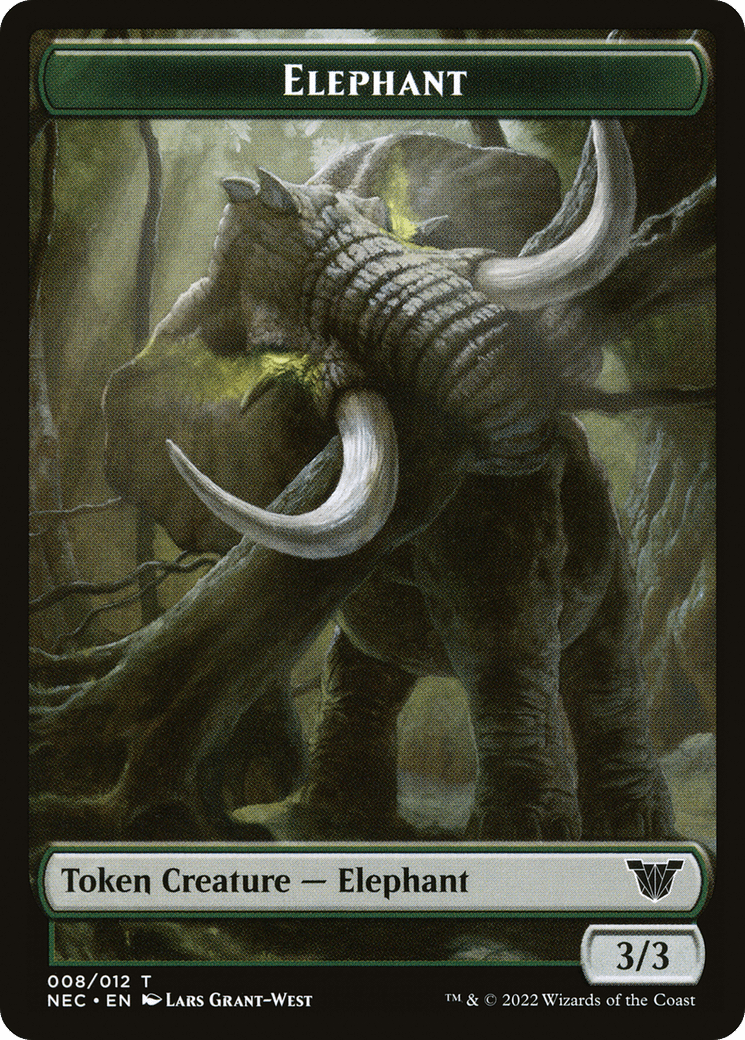 Elephant (TNEC-008) - Neon Dynasty Commander Tokens Foil