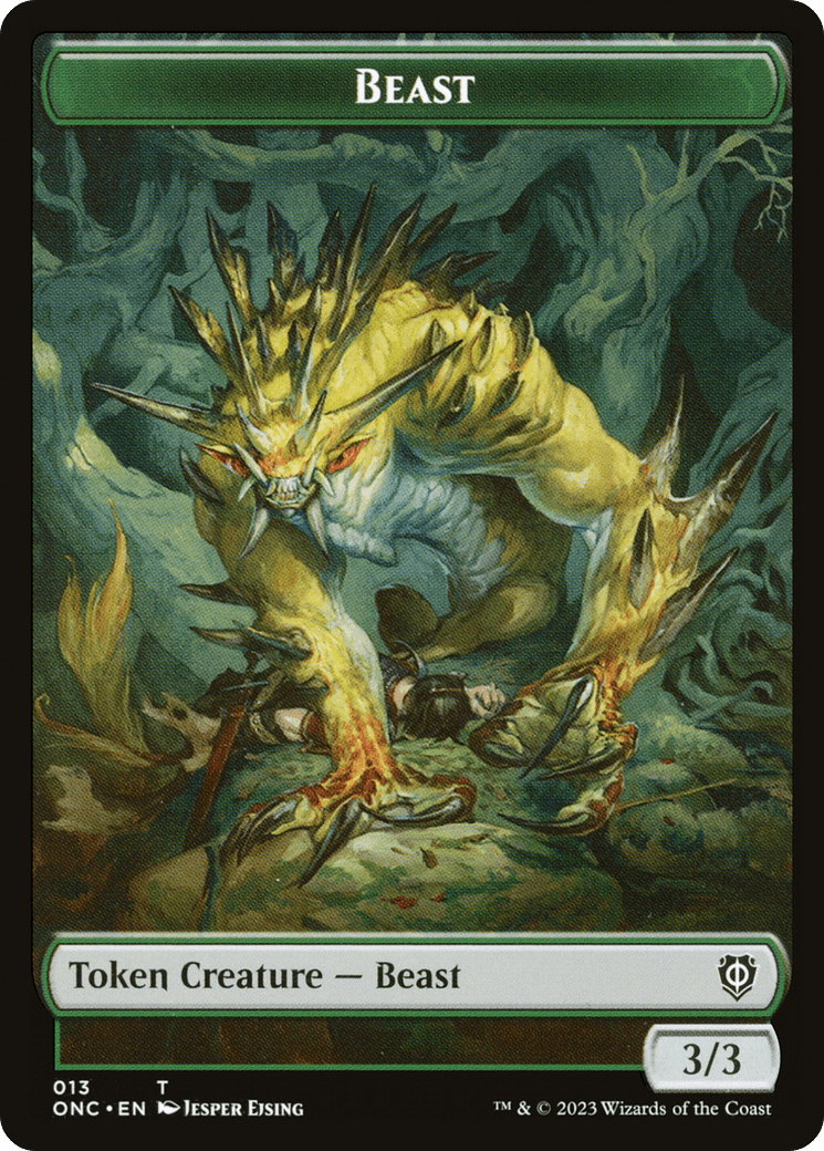 Beast (TONC-013) - Phyrexia: All Will Be One Commander Tokens