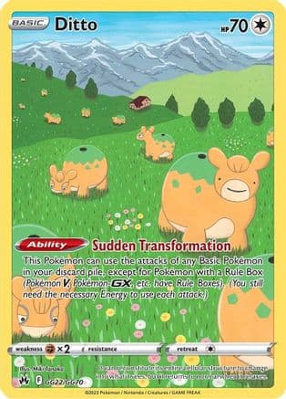 Ditto GG22/70 - SWSH Crown Zenith Galarian Gallery Holofoil