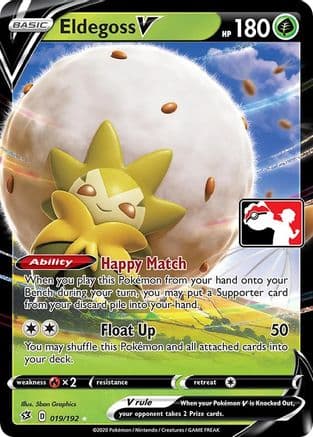 Eldegoss V 19- Prize Pack Series Cards Holofoil