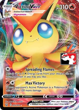 Victini VMAX 22- Prize Pack Series Cards Holofoil