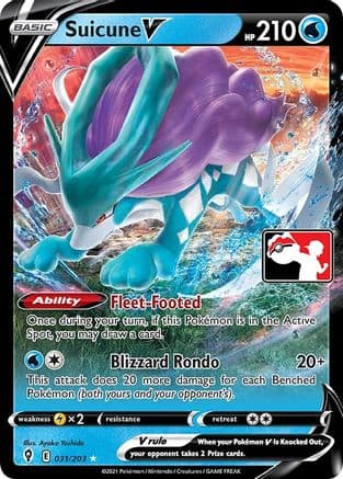 Suicune V 31- Prize Pack Series Cards Holofoil