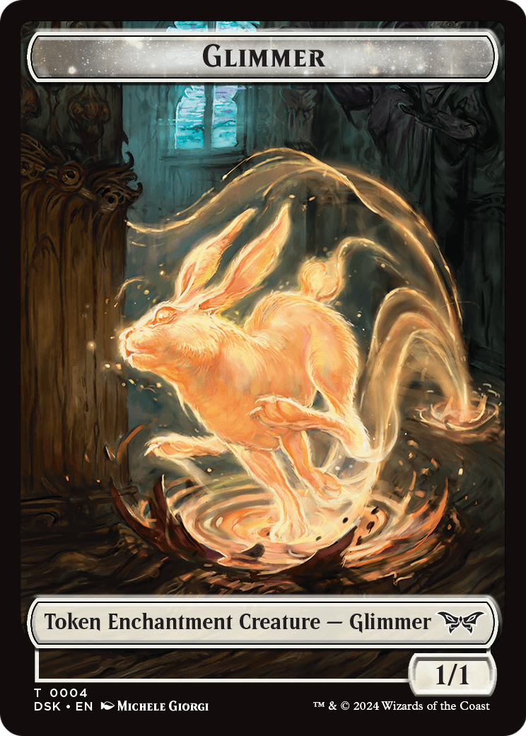 Glimmer (TDSK-004) - Duskmourn: House of Horror Tokens
