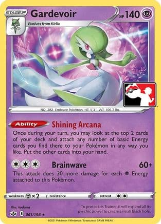 Gardevoir 61- Prize Pack Series Cards