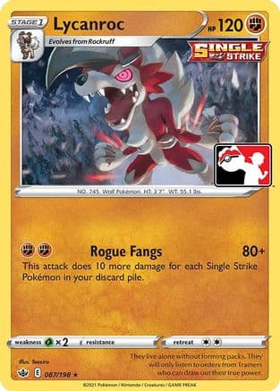 Lycanroc 87- Prize Pack Series Cards
