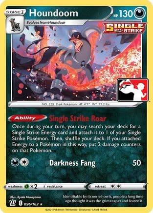 Houndoom 096- Prize Pack Series Cards