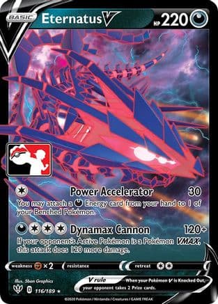 Eternatus V 116- Prize Pack Series Cards Holofoil