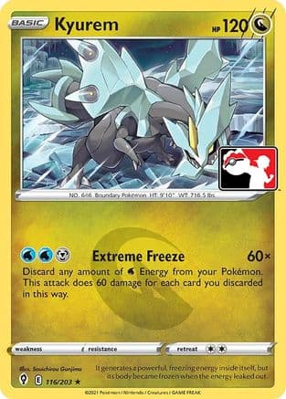 Kyurem 116- Prize Pack Series Cards