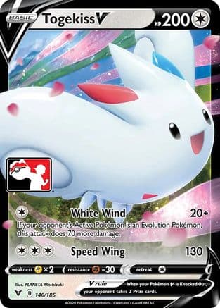 Togekiss V 140- Prize Pack Series Cards Holofoil