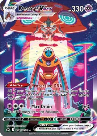 Deoxys VMAX GG45/70 - SWSH Crown Zenith Galarian Gallery Holofoil