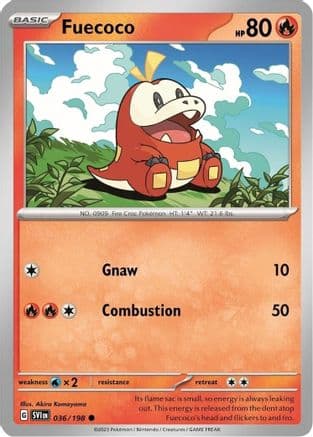 Fuecoco (Mirage Holo) 036/198 - Miscellaneous Cards & Products Holofoil