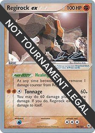 Regirock ex - 2006 (Jason Klaczynski) 098 World Championship Decks - Ultra Rare