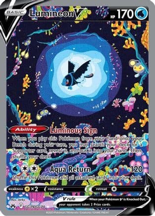 Lumineon V GG39/70 - SWSH Crown Zenith Galarian Gallery Holofoil
