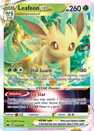 Leafeon VSTAR 014/159 - SWSH Crown Zenith Holofoil