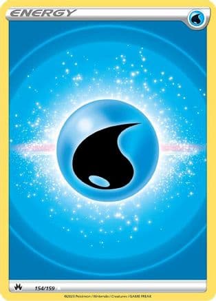 Water Energy (Texture Full Art) 154/159 - SWSH Crown Zenith Holofoil