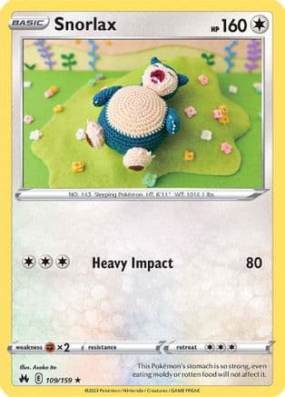 Snorlax 109/159 - SWSH Crown Zenith