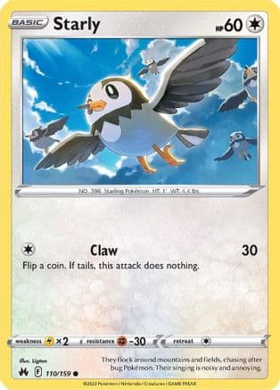 Starly 110/159 - SWSH Crown Zenith