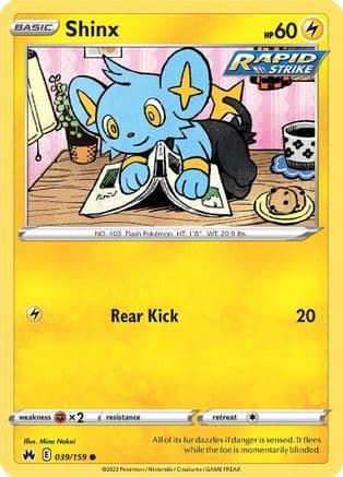 Shinx 039/159 - SWSH Crown Zenith Reverse Holofoil