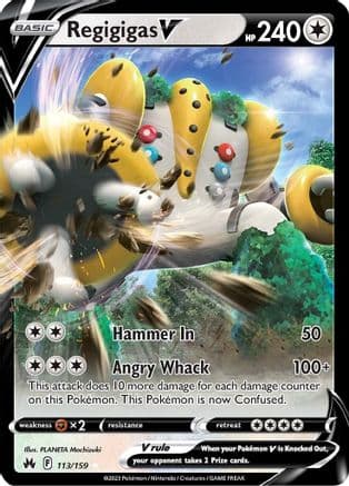 Regigigas V 113/159 - SWSH Crown Zenith Holofoil