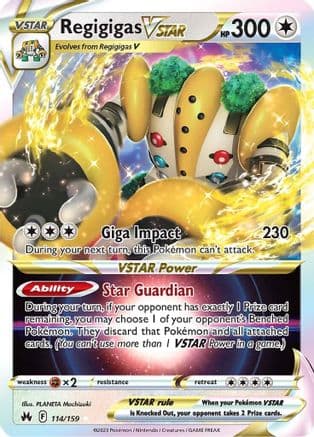 Regigigas VSTAR 114/159 - SWSH Crown Zenith Holofoil