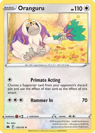 Oranguru 119/159 - SWSH Crown Zenith