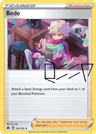 Bede 124/159 - SWSH Crown Zenith Holofoil
