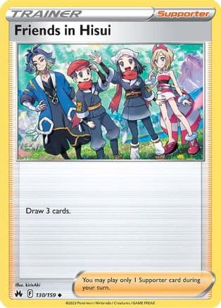 Friends in Hisui 130/159 - SWSH Crown Zenith