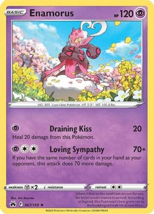 Enamorus 067/159 - SWSH Crown Zenith Reverse Holofoil