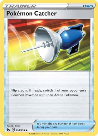 Pokemon Catcher 138/159 - SWSH Crown Zenith Reverse Holofoil
