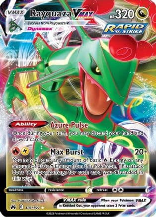 Rayquaza VMAX 101/159 - SWSH Crown Zenith Holofoil