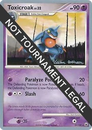 Toxicroak - 2008 (Tristan Robinson) 031 World Championship Decks - Rare