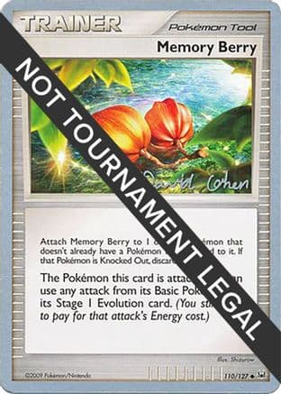 Memory Berry 2009 (David Cohen) 110- World Championship Decks