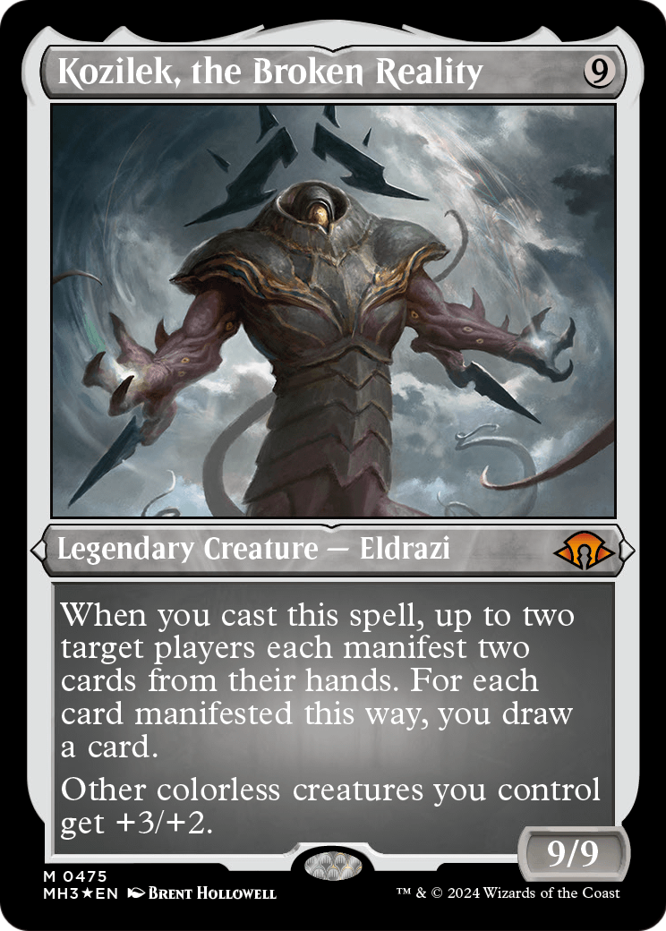 Kozilek, the Broken Reality (MH3-475) - Modern Horizons 3 Etched Foil