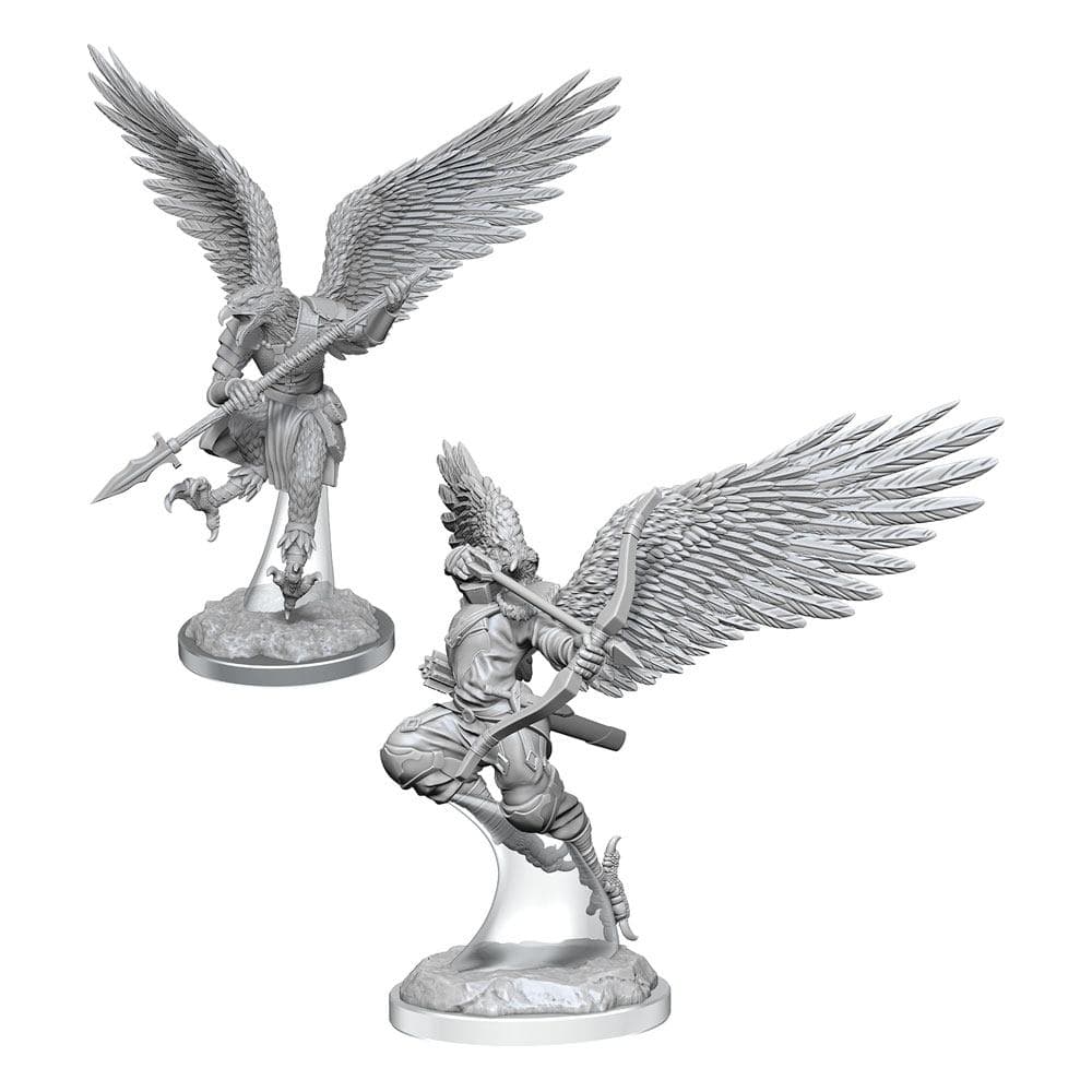 D&D Nolzurs Marvelous Unpainted Miniatures Aarakocra Fighters