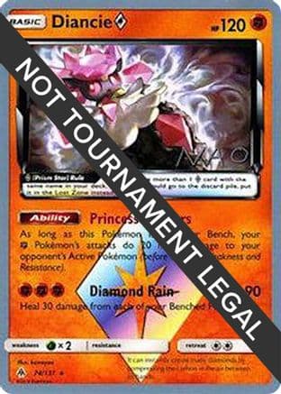 Diancie Prism Star 2018 (Naohito Inoue) 074- World Championship Decks