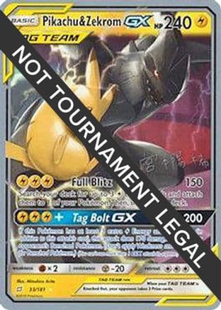 Pikachu & Zekrom GX 2019 (Haruki Miyamoto) 033- World Championship Decks