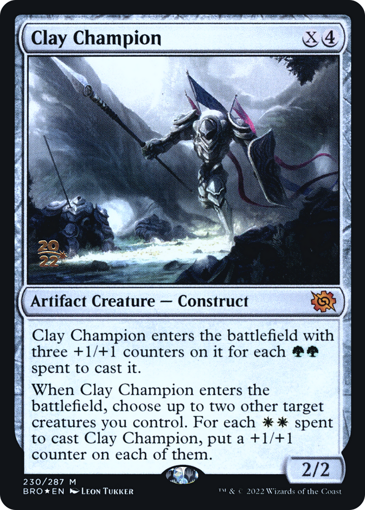 Clay Champion (PBRO-230S) - The Brothers' War Promos Foil