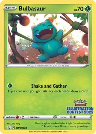 Bulbasaur (Illustration Contest 2022) SWSH303- SWSH Sword & Shield Promo Cards