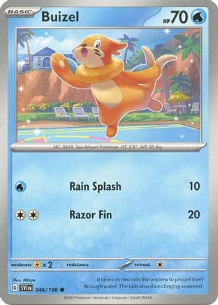 Buizel 046- SV01 Scarlet & Violet Base Set Reverse Holofoil