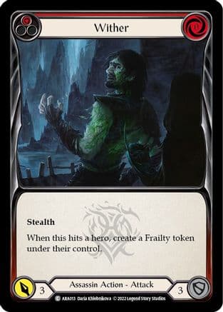 Wither (Red) (ARA013) - Blitz Deck: Outsiders - Arakni